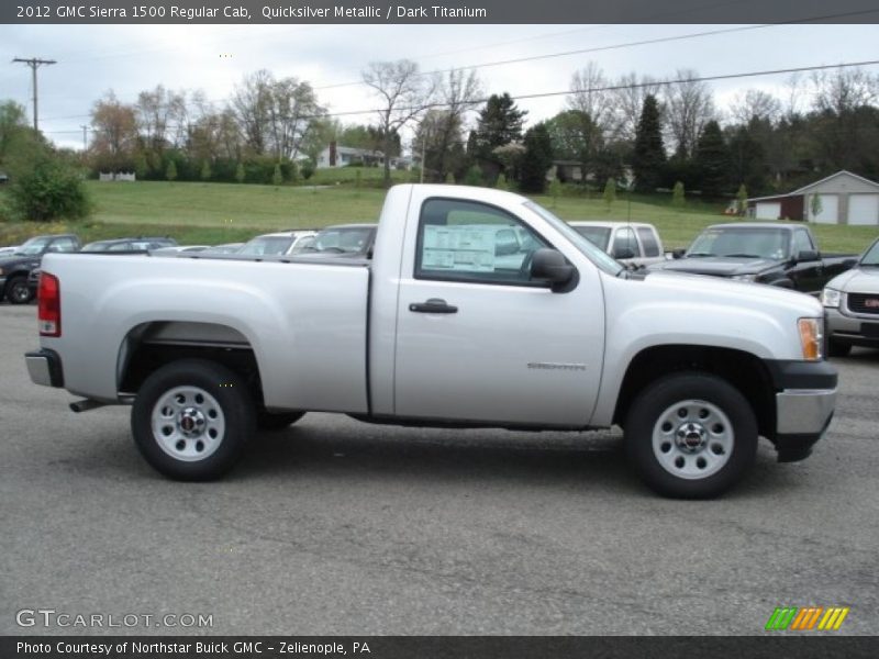 Quicksilver Metallic / Dark Titanium 2012 GMC Sierra 1500 Regular Cab