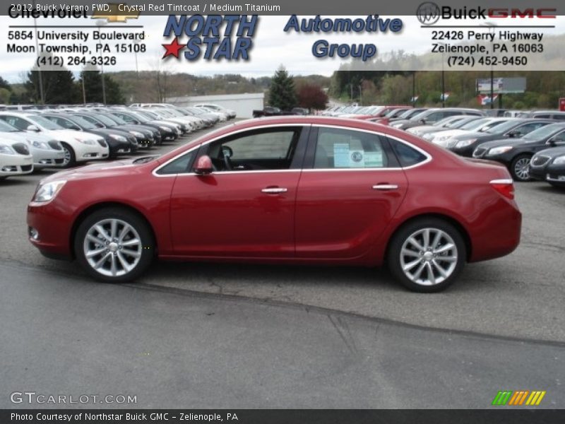 Crystal Red Tintcoat / Medium Titanium 2012 Buick Verano FWD