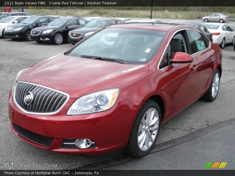 Crystal Red Tintcoat / Medium Titanium 2012 Buick Verano FWD