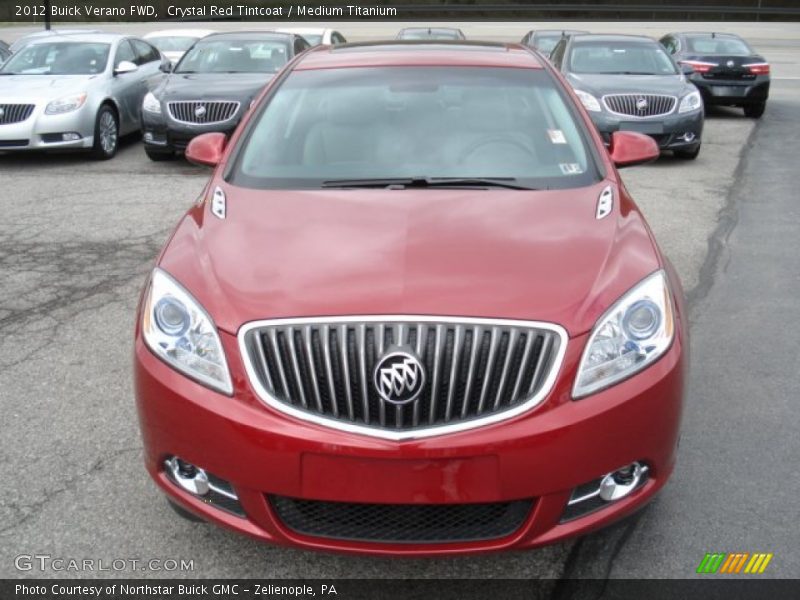 Crystal Red Tintcoat / Medium Titanium 2012 Buick Verano FWD