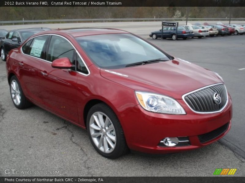 Crystal Red Tintcoat / Medium Titanium 2012 Buick Verano FWD