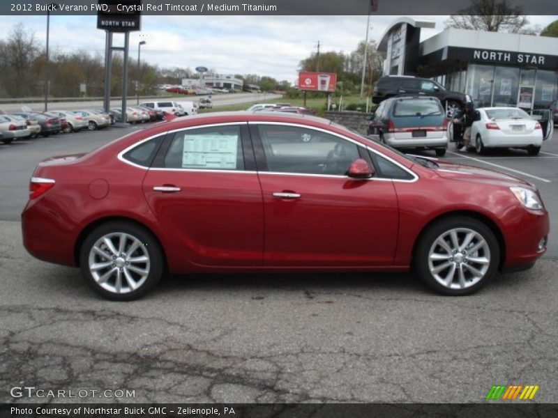 Crystal Red Tintcoat / Medium Titanium 2012 Buick Verano FWD