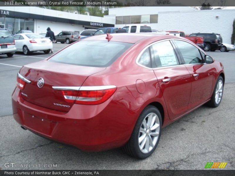 Crystal Red Tintcoat / Medium Titanium 2012 Buick Verano FWD
