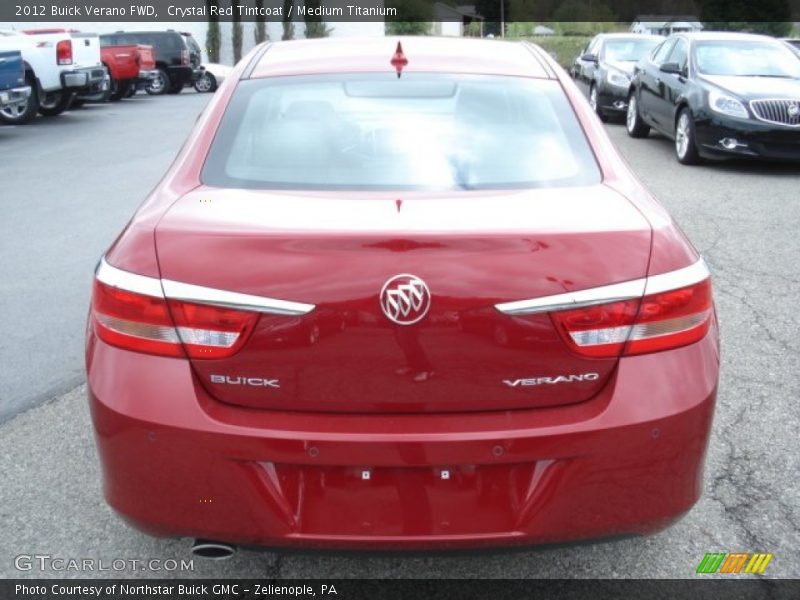 Crystal Red Tintcoat / Medium Titanium 2012 Buick Verano FWD