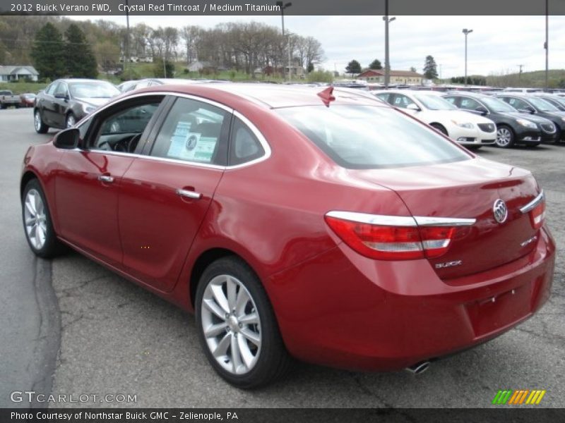 Crystal Red Tintcoat / Medium Titanium 2012 Buick Verano FWD