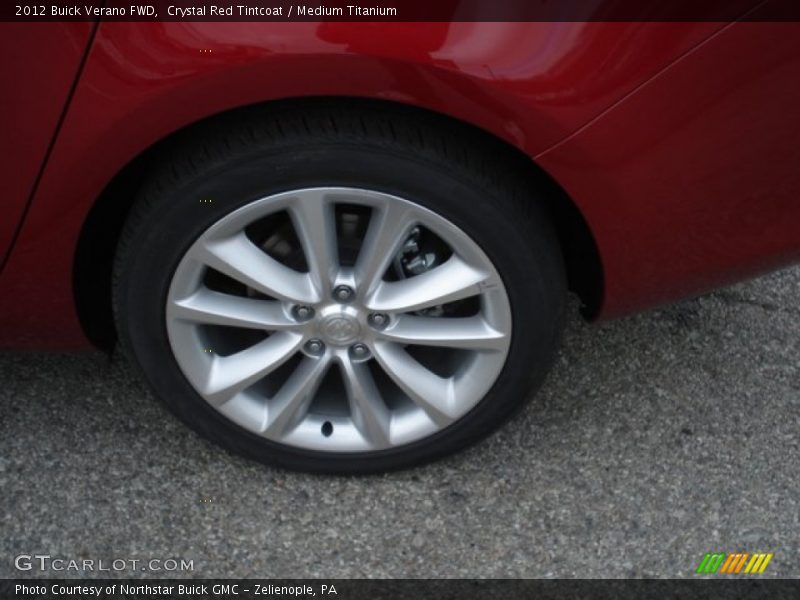 Crystal Red Tintcoat / Medium Titanium 2012 Buick Verano FWD