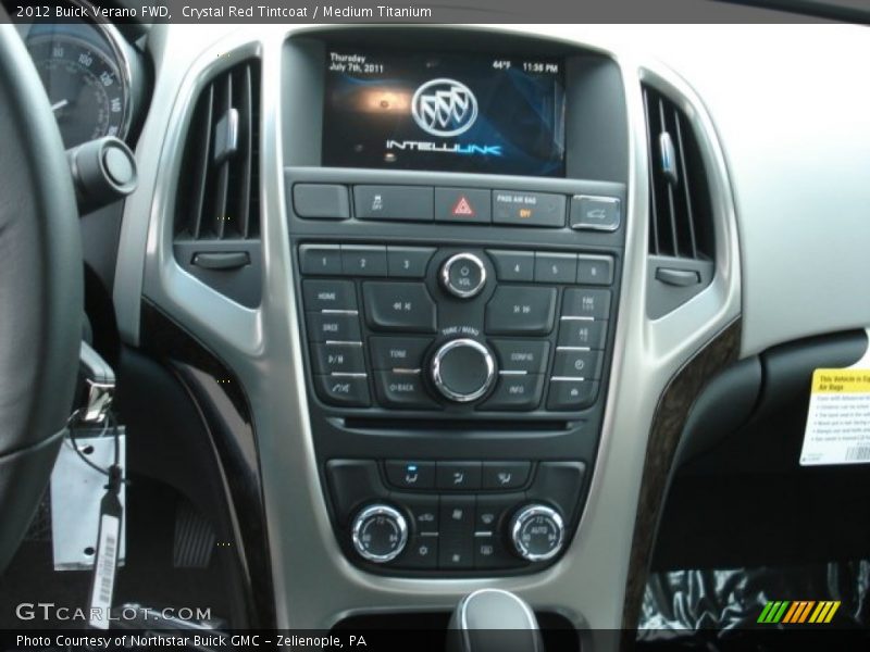 Crystal Red Tintcoat / Medium Titanium 2012 Buick Verano FWD