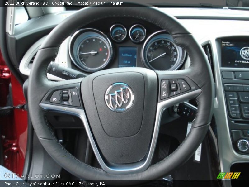 Crystal Red Tintcoat / Medium Titanium 2012 Buick Verano FWD