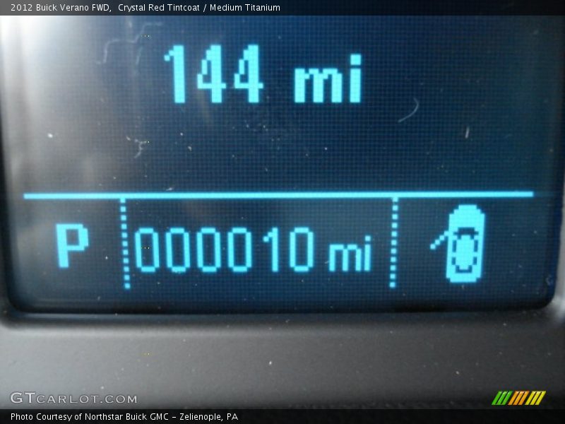 Crystal Red Tintcoat / Medium Titanium 2012 Buick Verano FWD