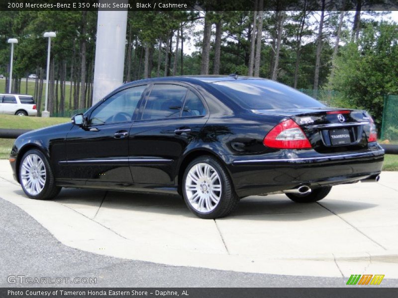 Black / Cashmere 2008 Mercedes-Benz E 350 4Matic Sedan