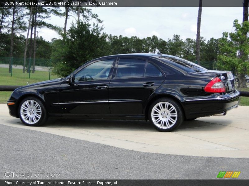 Black / Cashmere 2008 Mercedes-Benz E 350 4Matic Sedan