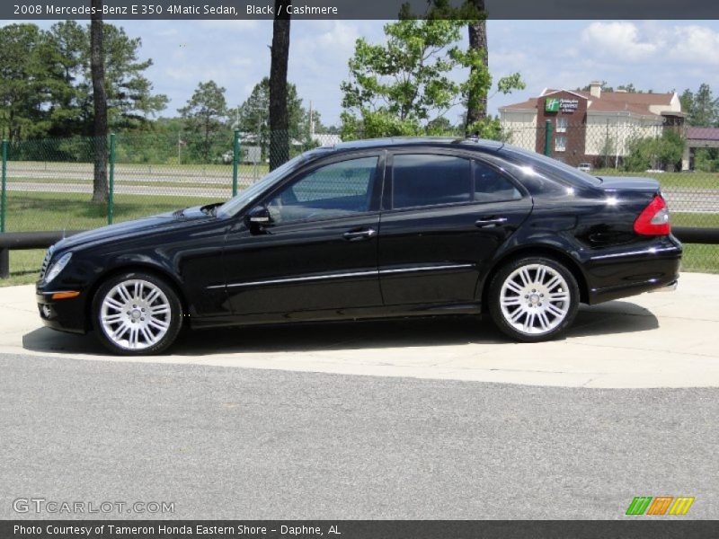 Black / Cashmere 2008 Mercedes-Benz E 350 4Matic Sedan