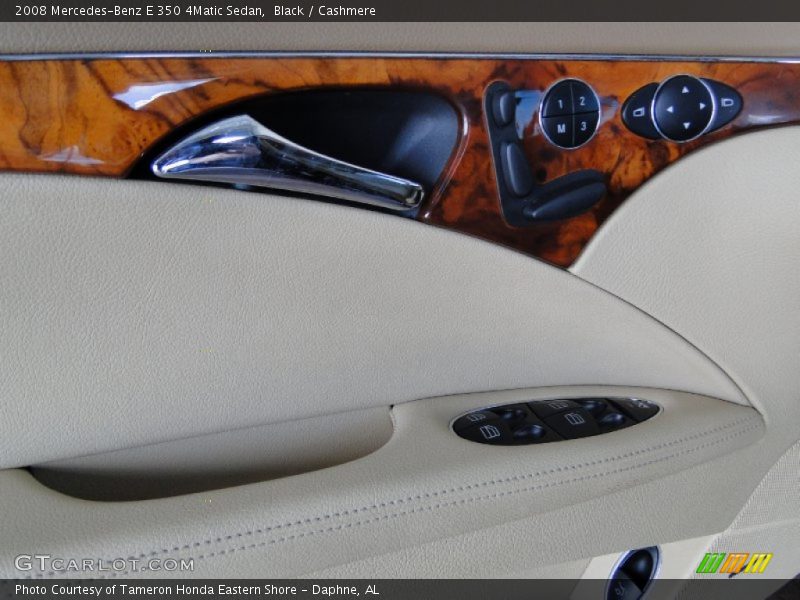 Black / Cashmere 2008 Mercedes-Benz E 350 4Matic Sedan
