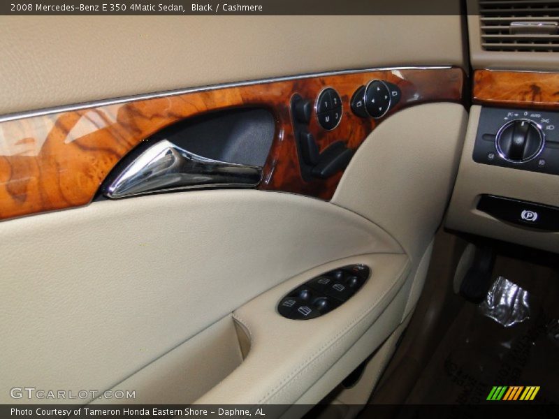 Black / Cashmere 2008 Mercedes-Benz E 350 4Matic Sedan
