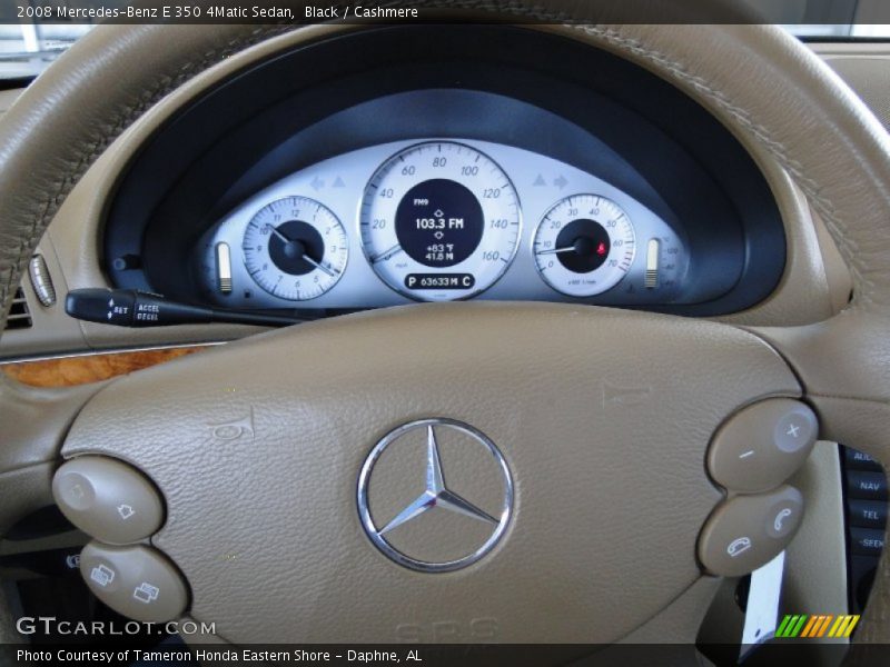 Black / Cashmere 2008 Mercedes-Benz E 350 4Matic Sedan