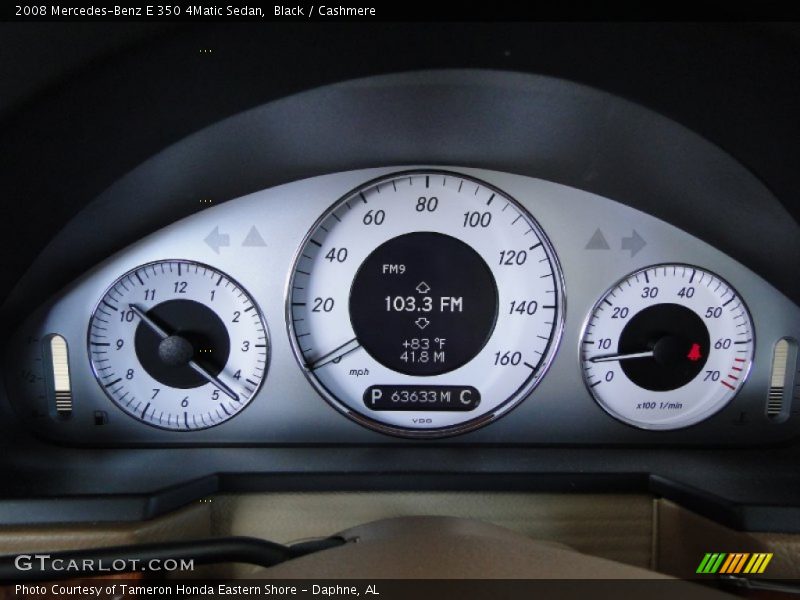 Black / Cashmere 2008 Mercedes-Benz E 350 4Matic Sedan