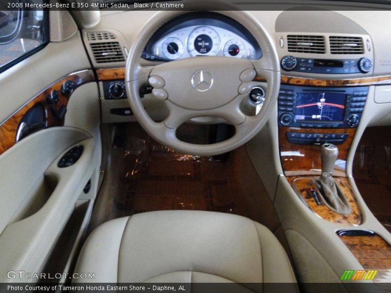 Black / Cashmere 2008 Mercedes-Benz E 350 4Matic Sedan