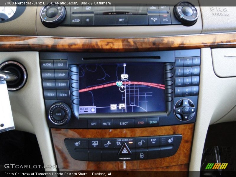 Black / Cashmere 2008 Mercedes-Benz E 350 4Matic Sedan