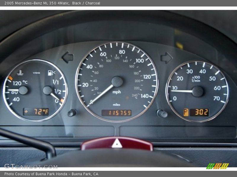 Black / Charcoal 2005 Mercedes-Benz ML 350 4Matic