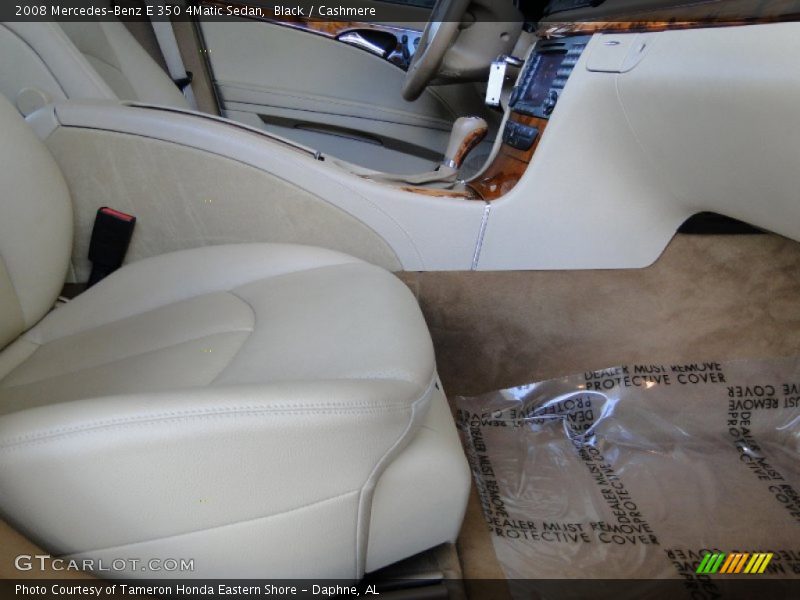 Black / Cashmere 2008 Mercedes-Benz E 350 4Matic Sedan