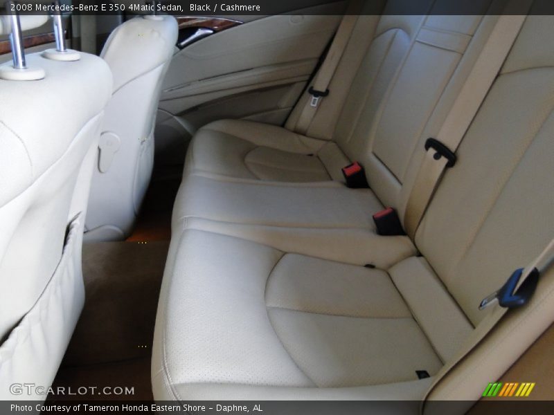 Black / Cashmere 2008 Mercedes-Benz E 350 4Matic Sedan