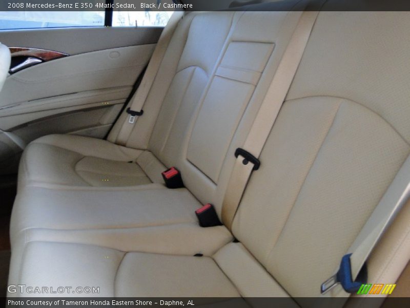 Black / Cashmere 2008 Mercedes-Benz E 350 4Matic Sedan