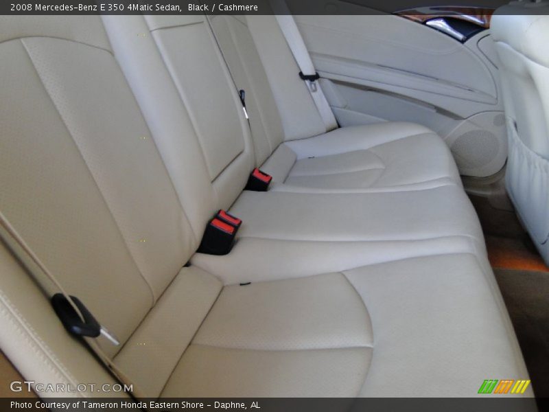 Black / Cashmere 2008 Mercedes-Benz E 350 4Matic Sedan