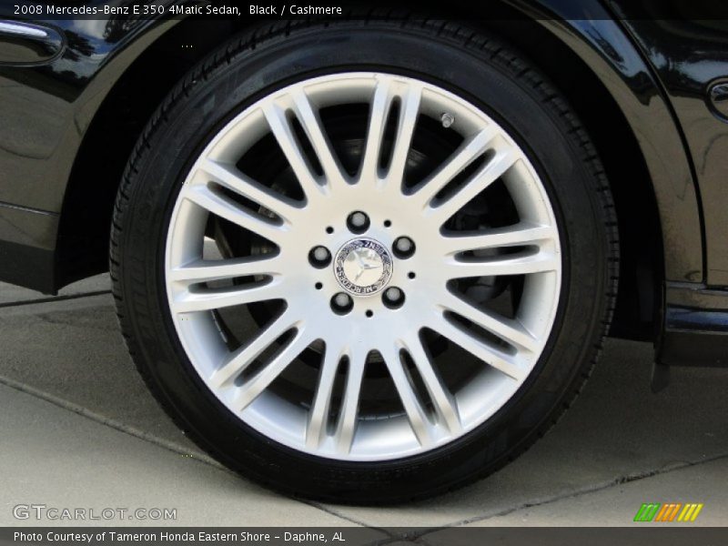 Black / Cashmere 2008 Mercedes-Benz E 350 4Matic Sedan