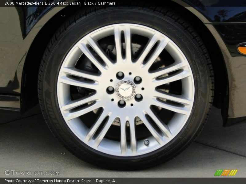 Black / Cashmere 2008 Mercedes-Benz E 350 4Matic Sedan