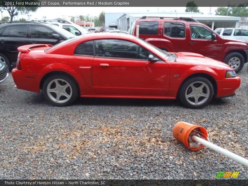Performance Red / Medium Graphite 2001 Ford Mustang GT Coupe