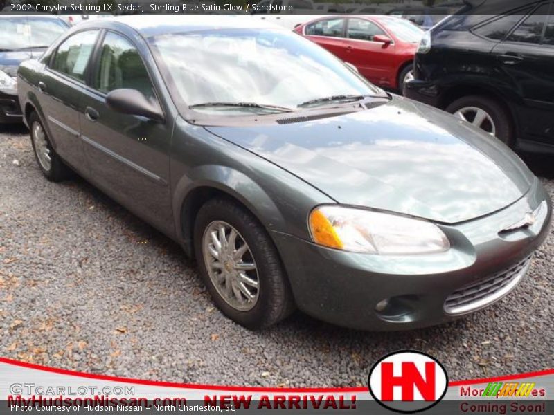 Sterling Blue Satin Glow / Sandstone 2002 Chrysler Sebring LXi Sedan