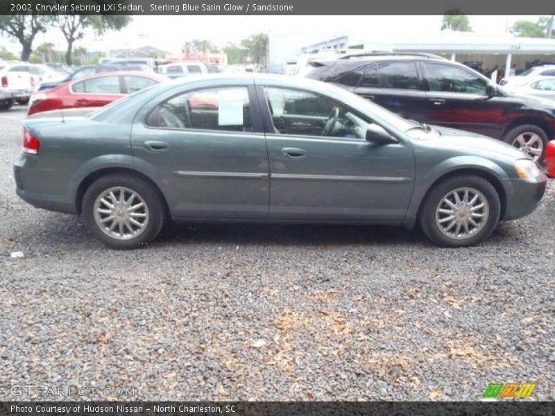 Sterling Blue Satin Glow / Sandstone 2002 Chrysler Sebring LXi Sedan