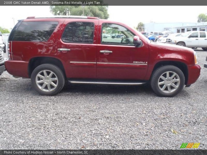 Sonoma Red Metallic / Light Tan 2008 GMC Yukon Denali AWD