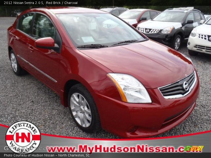 Red Brick / Charcoal 2012 Nissan Sentra 2.0 S