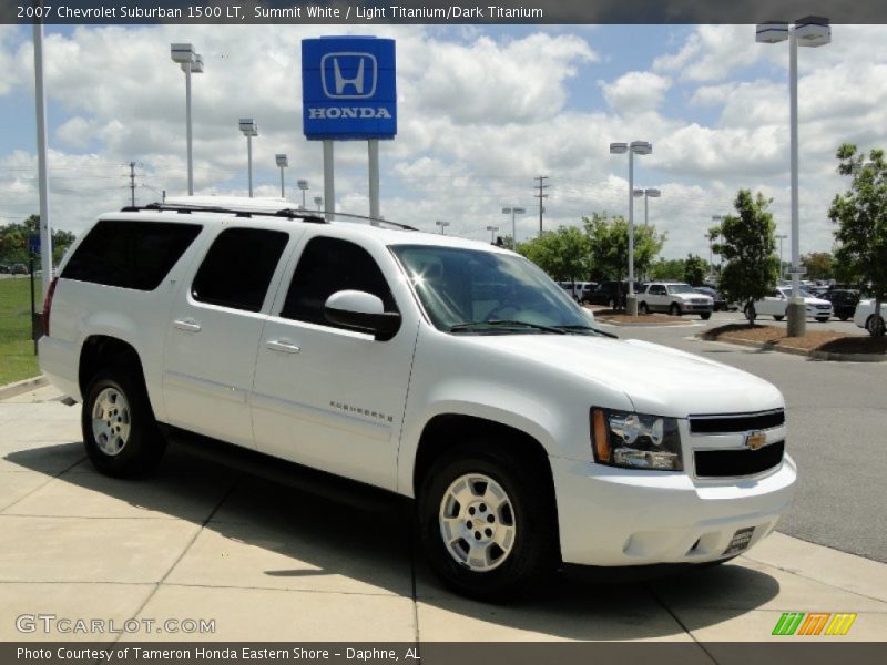Summit White / Light Titanium/Dark Titanium 2007 Chevrolet Suburban 1500 LT