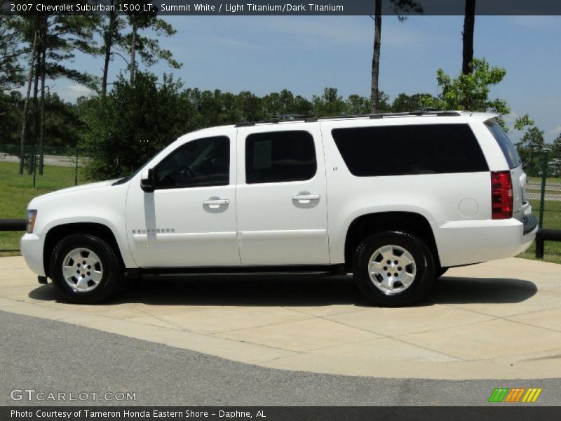 Summit White / Light Titanium/Dark Titanium 2007 Chevrolet Suburban 1500 LT