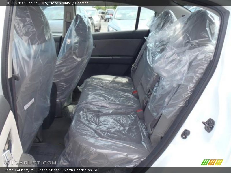 Aspen White / Charcoal 2012 Nissan Sentra 2.0 S