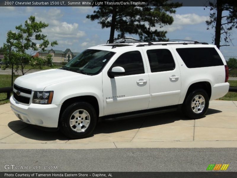 Summit White / Light Titanium/Dark Titanium 2007 Chevrolet Suburban 1500 LT