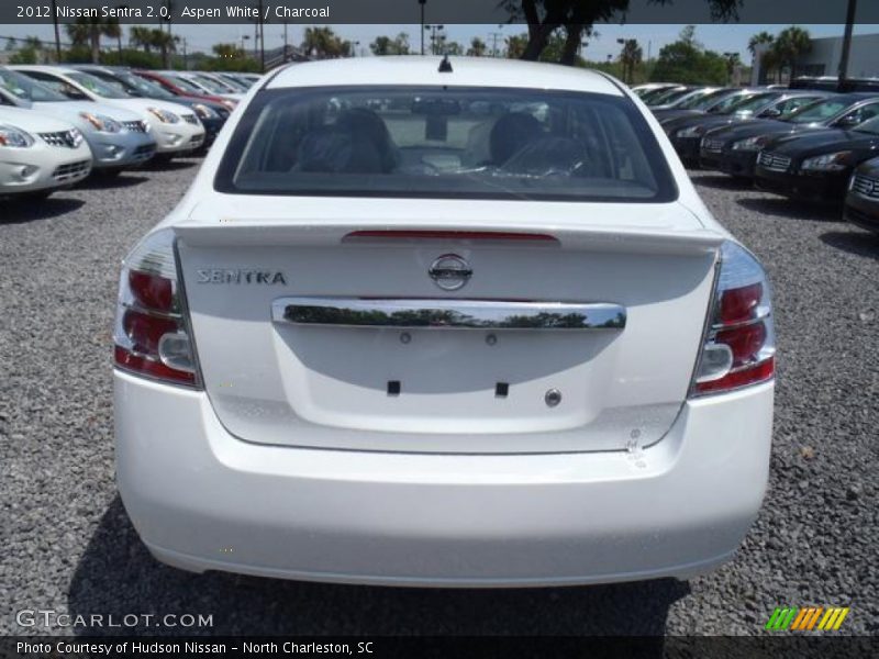 Aspen White / Charcoal 2012 Nissan Sentra 2.0