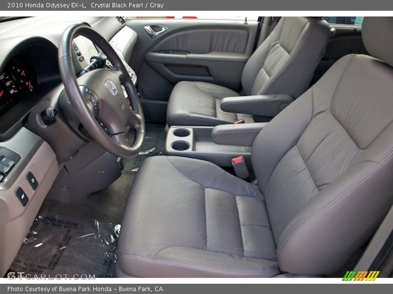 Crystal Black Pearl / Gray 2010 Honda Odyssey EX-L