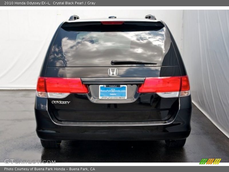 Crystal Black Pearl / Gray 2010 Honda Odyssey EX-L