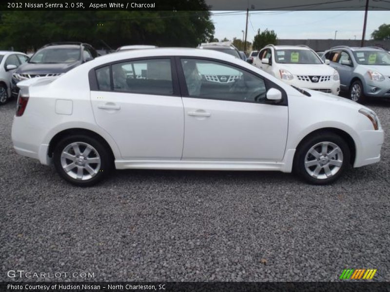 Aspen White / Charcoal 2012 Nissan Sentra 2.0 SR