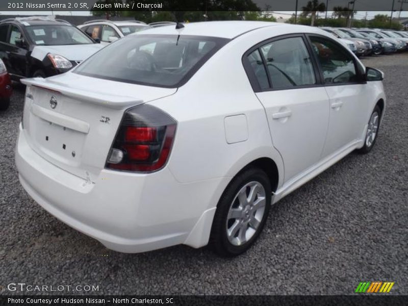 Aspen White / Charcoal 2012 Nissan Sentra 2.0 SR