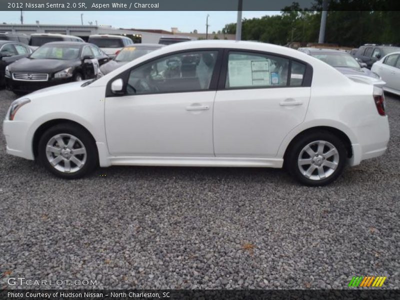 Aspen White / Charcoal 2012 Nissan Sentra 2.0 SR