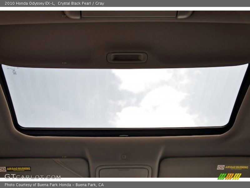 Crystal Black Pearl / Gray 2010 Honda Odyssey EX-L