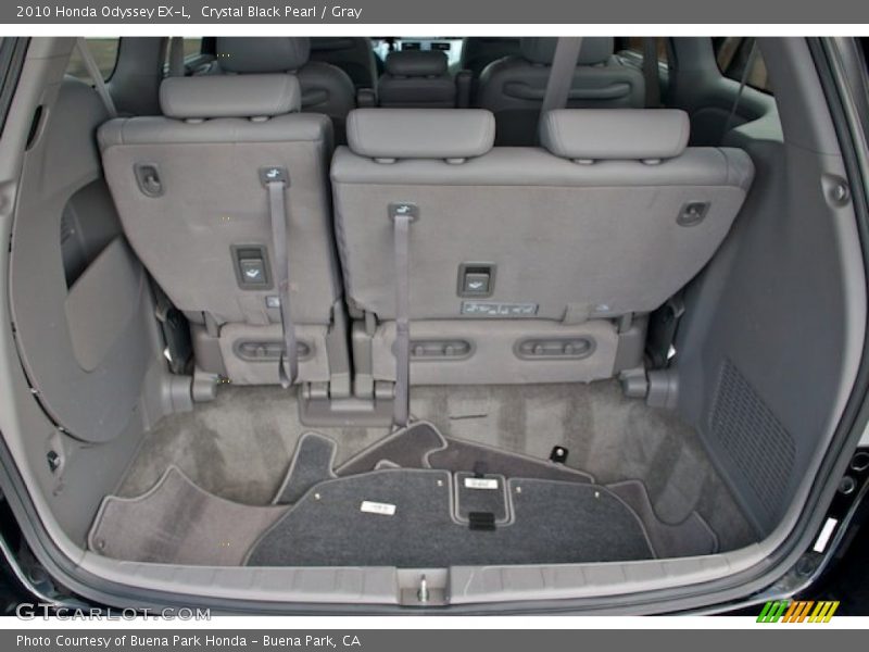 Crystal Black Pearl / Gray 2010 Honda Odyssey EX-L