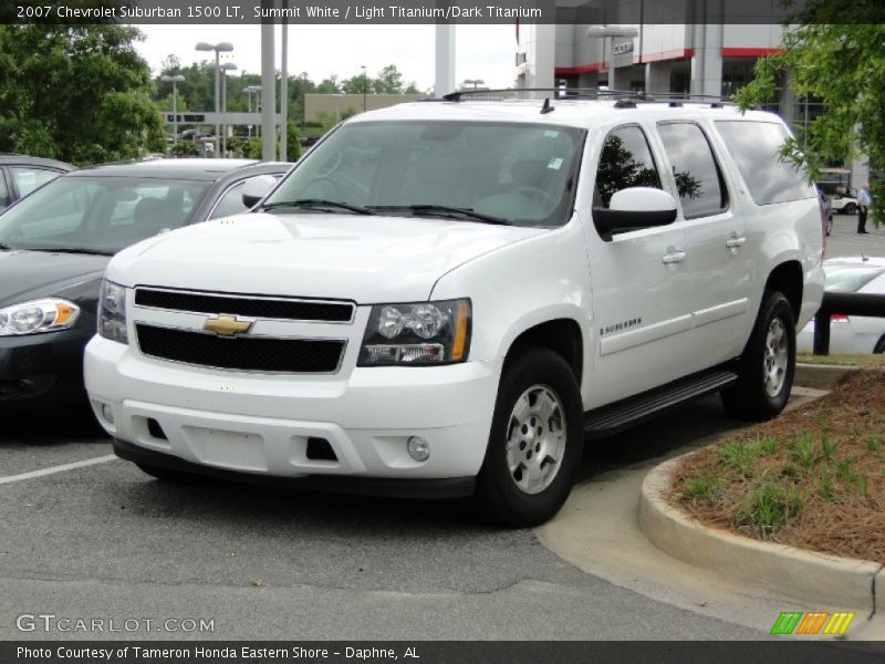 Summit White / Light Titanium/Dark Titanium 2007 Chevrolet Suburban 1500 LT