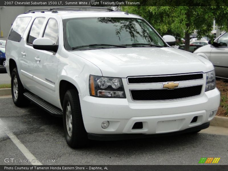 Summit White / Light Titanium/Dark Titanium 2007 Chevrolet Suburban 1500 LT