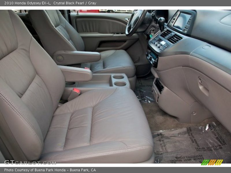 Crystal Black Pearl / Gray 2010 Honda Odyssey EX-L