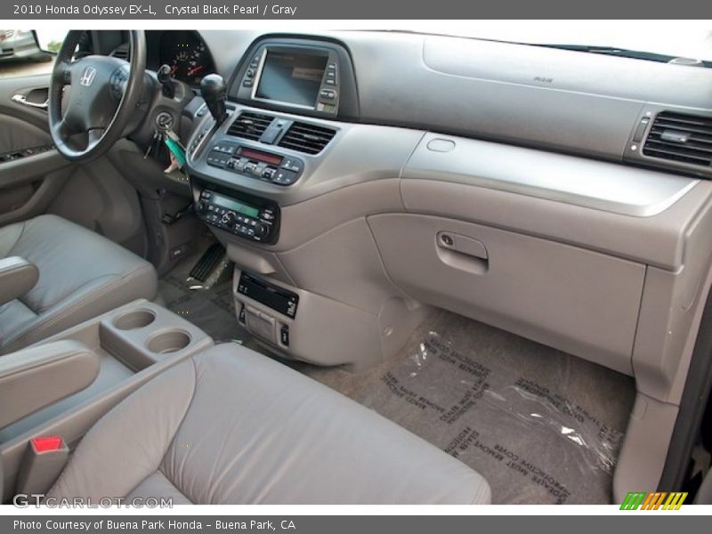 Crystal Black Pearl / Gray 2010 Honda Odyssey EX-L